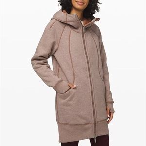 NWT Lululemon Hoodie Sherpa Long Reversible Size 12 Spanish Oak